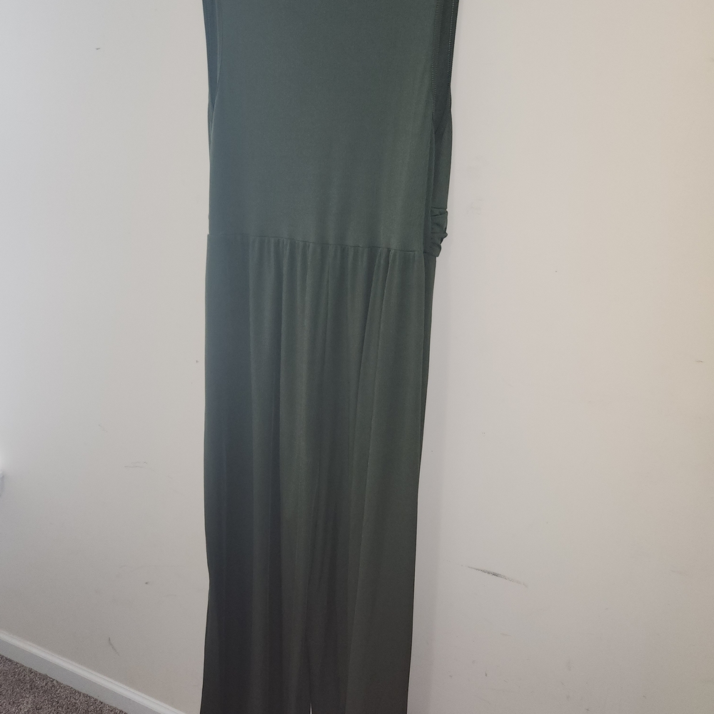 SHEIN Dark Green Sleeveless Jumpsuit - Picture 5 of 5